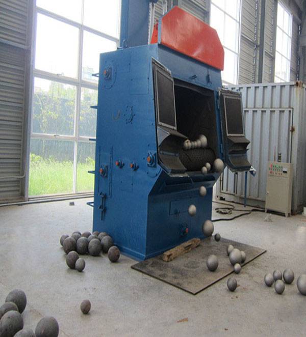 實心鐵球拋丸除銹機使用現場 實心鐵球拋丸除銹機使用現場