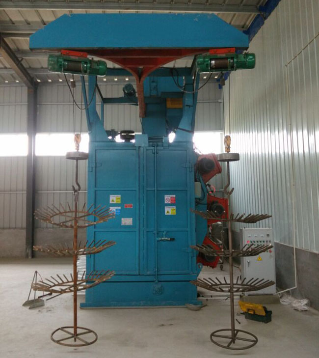 汽車輪轂雙吊鉤式拋丸機在汽車配件行業(yè)中的應(yīng)用 汽車輪轂雙吊鉤式拋丸機在汽車配件行業(yè)中的應(yīng)用