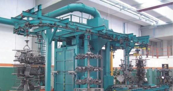 鏈板式拋丸機(jī)使用現(xiàn)場(chǎng)圖 鏈板式拋丸機(jī)使用現(xiàn)場(chǎng)圖