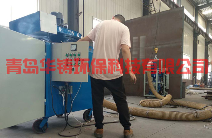 油罐拋丸機車間試機現(xiàn)場圖 油罐拋丸機車間試機現(xiàn)場圖