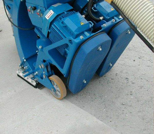 混凝土、水泥、瀝青路面拋丸機施工圖 混凝土、水泥、瀝青路面拋丸機施工圖