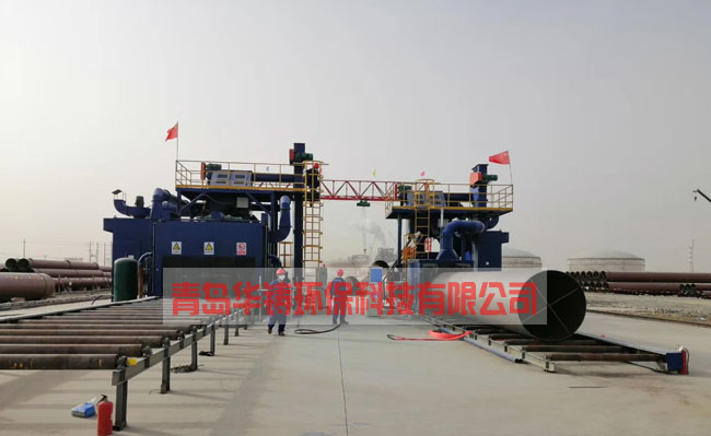 金屬產品表面拋丸處理現場圖 金屬產品表面拋丸處理現場圖