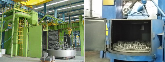 轉臺拋丸機和臺車式拋丸機 轉臺拋丸機和臺車式拋丸機