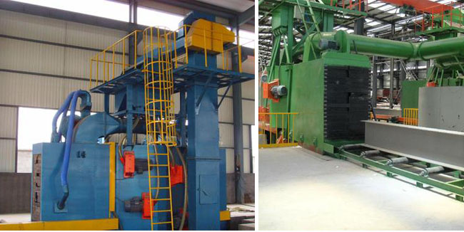 輥道通過鋼結(jié)構(gòu)拋丸機 輥道通過鋼結(jié)構(gòu)拋丸機