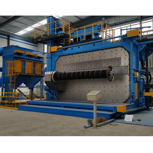 雙工位整卷盤圓線材拋丸機 雙工位整卷盤圓線材拋丸機